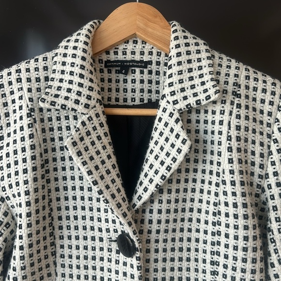 Optimum Nostalgic Wool Blend 3/4 Length Coat Women’s Vintage Style Size 4 - Picture 9 of 16